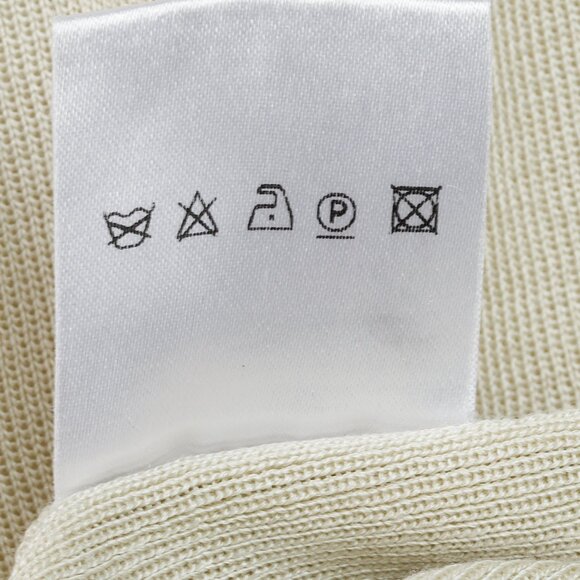 Akris Cream Scoop Neck Beige Knit Top - Picture 8 of 8